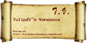 Tulipán Vanessza névjegykártya